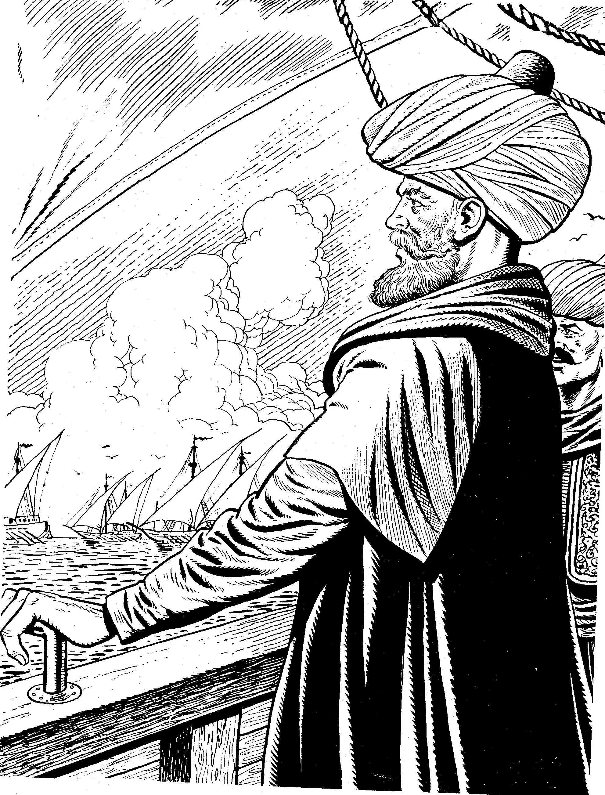 Barbaros Hayreddin Paşa - Yağlı boya tablo